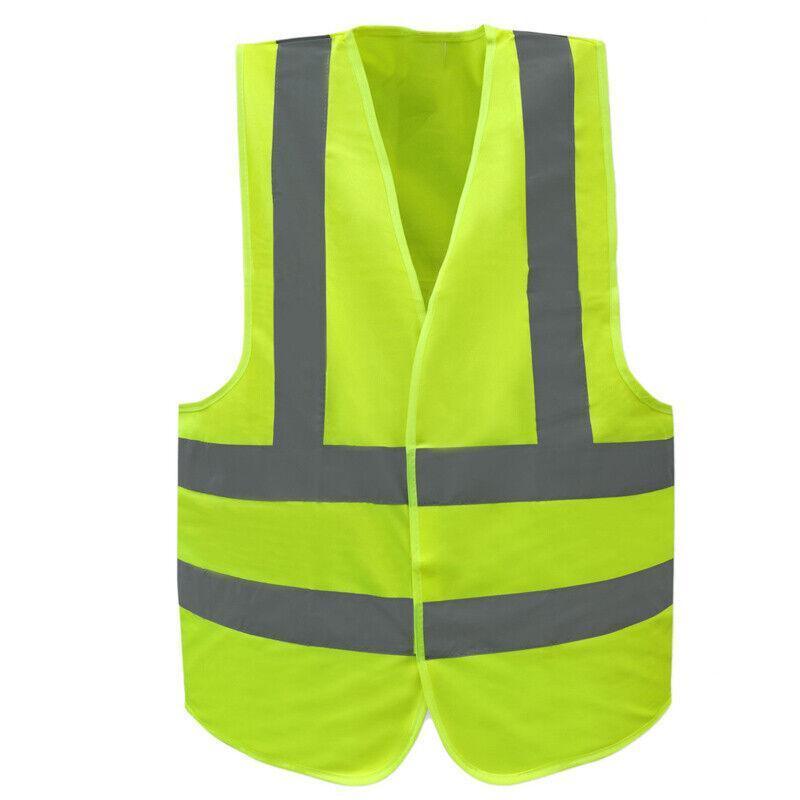 Yellow Reflective High Visibility Vest Workwear for Day and Night Use - 2XL